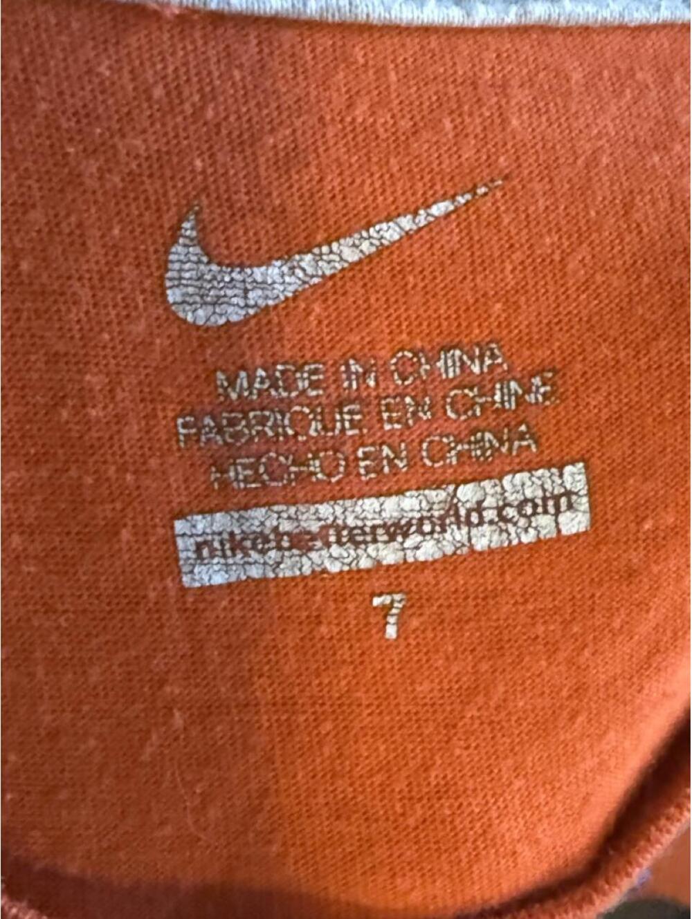 Nike Kid's Orange Tshirt - Picture 3 of 3